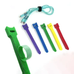 CHINEE Custom Velcroes Cable Ties Printed Brand logo Hook and Loop Strap