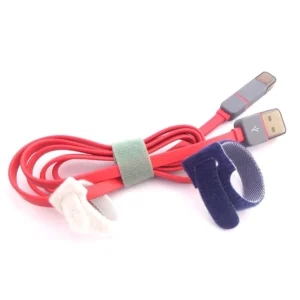 CHINEE Custom logo Down Cinch Strap Reusable Buckle Back to Back Wrap Strip Fastener Tape Hook and Loop Strap Cable Tie