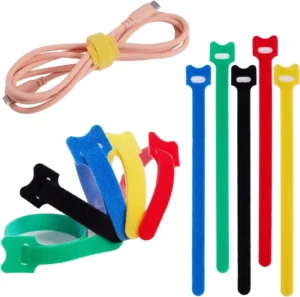 CHINEE Custom logo Fastener Strap Back to Back Hook and Loop Cable Tie Band