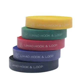 CHINEE Custom logo Self Locking Back to Back Cable Ties Hook and Loop Strap Reusable Soft Thin Double Side Back to Back Hook Loop Tape