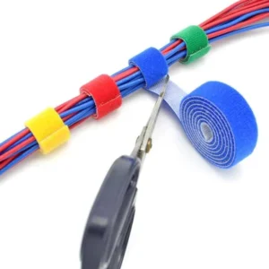 CHINEE Customizable Eco Friendly Heat Resistant Nylon Cable Tie for Shoes Garments Self Adhesive Back to Back Hook and Loop Cable Tie