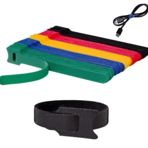 CHINEE Customizable Eco-Friendly Self-Adhesive Cable Tie Fastener with Double-Sided Hook and Loop System