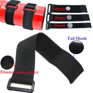 CHINEE Customizable Elastic Band Self Adhesive Heat Resistant Reverse Buckle Cable Ties Hook Loop Straps