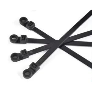CHINEE Customizable Mounting Ties 6inch 50lbs Black Mountable Head Ties