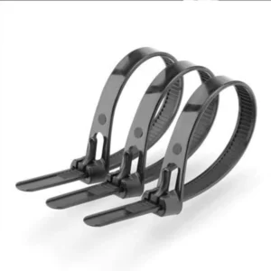 CHINEE Customizable Releasable Plastic Nylon Cable Ties Black White or Other Colors Freely Adjustable Reusable Zip Ties
