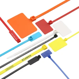 CHINEE Customize Multicolor Various Styles Plastic Nylon Cable Ties Markers Cable Inspection Tags for Wire Label Zip Ties with Tag