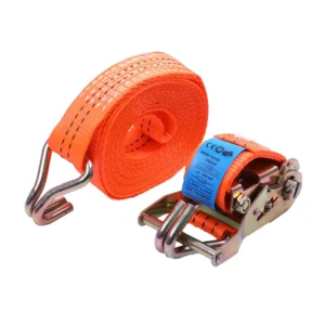 CHINEE Customized 2000Kgs 38mm Heavy Duty High Strength Retractable Ratchet Tie Straps 1.5 Inch Polyester CE Certified Double J Hook