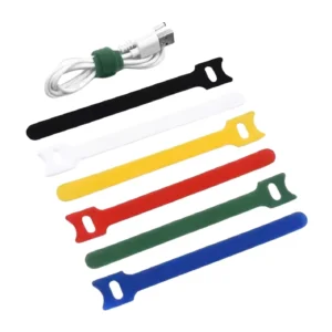 CHINEE Customized Color Nylon Velcro Cable Ties Manufacturer Supplies T-shaped Back-to-back Velcro Cable Ties