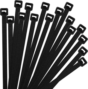 CHINEE Customized Colors Self-Locking Plastic Cable Ties Durable Nylon Ties with Clips