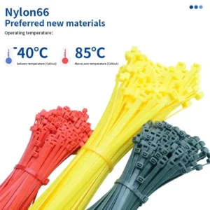 CHINEE Customized Eco Friendly Nylon Zip Ties 3.6*200mm Full Size Self Locking Cable Tie in Multi Colors Free Sample