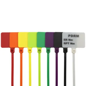 CHINEE Customized Logo OEM 4 Inch Operate Length with Label Area Length 13×20 Nylon Plastic Marker with Tags Cable Ties