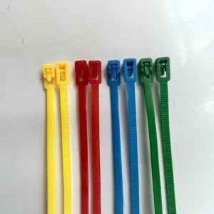 CHINEE Customized Reusable 8mm X 250mm Nylon Cable Ties with Release Buckle for Wire and Cable Management