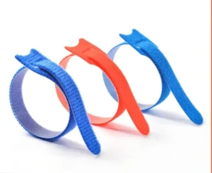 CHINEE Customized Reusable Nylon Velcroes Double Sided Hook Loop Cable Tie for Network Cable Organizer Back Back Wire Management