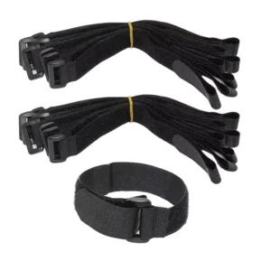 CHINEE Customized Size Eco Friendly Self Adhesive Cable Ties with Double Sided Plastic Buckle Hook and Loop Strap Customizable