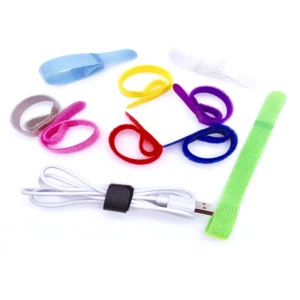 CHINEE DANSKY Custom Adjustable Hook Loop Tape Shape Eco Friendly Durable Strong Adhesive Nylon Cable Tie Strap for Bags Shoes