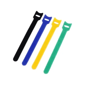 CHINEE Data Cable Management Straps Cat-shaped T-shaped Velcro Colored Nylon Self-adhesive Back-to-back Cable Ties