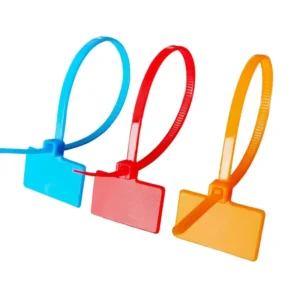 CHINEE Disposable Plastic Cable Tie Network Cable Markers Wire Labels Nylon Zip Ties Poultry Identification Plates