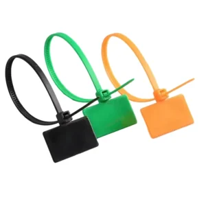 CHINEE Disposable Plastic Seals Network Cable Markers Wire Labels Nylon Zip Ties Poultry Identification Plates