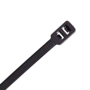 CHINEE Double End Nylon Cable Ties with Double Hole and Buckle Easy Install Auto Zip Straps for Cars Plastic Cable Ties 4.8*370