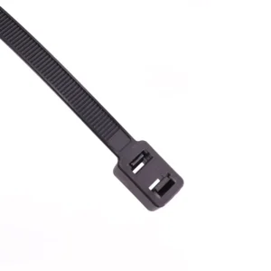 CHINEE Double Ended Nylon Cable Ties with Self Locking Plastic Buckle Double Buckle and Double Hole for Fixed Binding Cable Ties