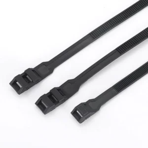 CHINEE Double-Lock Nylon Cable Ties Reverse Locking Single-locking 9*180/260/360mm Black Extra-Wide and Thickened Nylon Straps