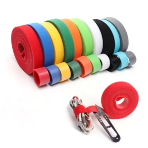 CHINEE Double Side Fastening Tape Cable Tie Wire Organizer Straps Back to Back Adjustable Reusable Hook and Loop Strap