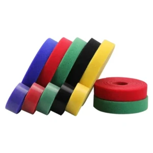 CHINEE Double Sided 25mm Cable Tie with Heavy Duty Soft Self-Adhesive for Straps Custom Logo Printing Double Back Hook and Loop