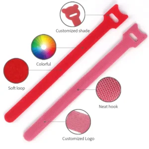 CHINEE Double Sided Reusable Self Adhesive Straps Cord Wraps with Hook and Loop Cable Ties
