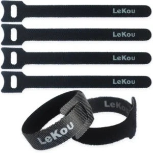 CHINEE Double Sided Reusable Straps Cord Wraps Hook and Loop Cable Ties