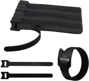 CHINEE Double Sided Self Adhesive Polyester Hook and Loop Cable Tie for Office Home Storage Belt or Belt Fastening