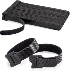 CHINEE Double Sided Self Adhesive Reusable Straps Colorful Eco Friendly Cable Tie Wraps with Strong Adhesive Force Washable