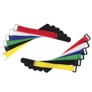 CHINEE Durable Eco-Friendly Fasteners Custom Logo Nylon Hook and Loop Cable Tie Straps with USB Plastic Buckle Multi-Purpose