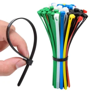 CHINEE Durable Nylon 66 Cable Ties 300mm 4.8mm UV Heat Resistant Multi Purpose Self Locking Design