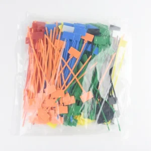 CHINEE Easy Mark 4*150mm Nylon Cable Ties Self locking Zip Ties with Plastic Loop Tag Labels Cable Tag Markers