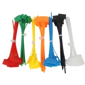 CHINEE Easy Mark 4*150mm Nylon Cable Ties Tag Labels Plastic Loop Ties Markers Cable Tag Self locking Zip Ties