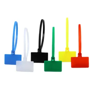 CHINEE Easy Mark Colorful Self locking Nylon Tag Labels Loop Ties for Cables Marker