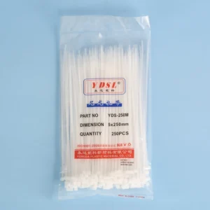 CHINEE Eco Friendly 5mm Nylon 66 UV Cable Ties 250mm Self Locking Cable Strap Wraps for Wire Management Nylon Zip Ties
