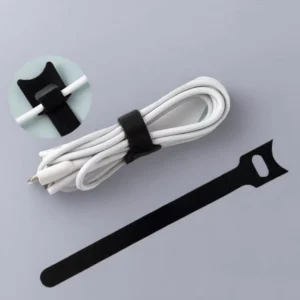 CHINEE Eco Friendly Nylon Cable Ties Reusable Self Adhesive Double Sided Adjustable Washable Hook Loop Back to Back Fastener