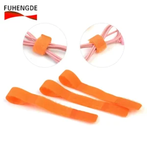 CHINEE Eco Friendly Reusable Durable Polyester Nylon Adjustable Cable Organizer Tape for Wire Management Cable Tie