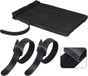 CHINEE Eco-Friendly Self-Adhesive Double Sided Adjustable Cord Straps Cable Organizer Hook and Loop Tie with Custom Color