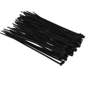 CHINEE Eco Friendly UV Black Nylon66 Cable Zip Ties Soft Self Locking Fastener with Custom Label Sticker Automatic Flexible Plastic