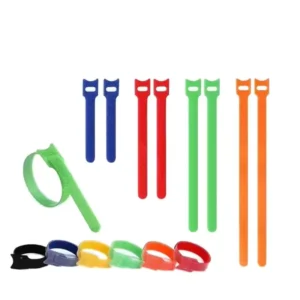 CHINEE Eco friendly Multi purpose Cable Hook and Loop Straps Custom logo Reusable Cable Ties for Home Office Cable Management