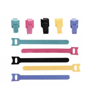 CHINEE Eco friendly Self lockig Black Nylon Hook and Loop Cable Ties