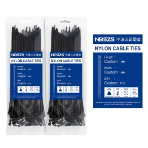 CHINEE Economically Priced Nylon Cable Ties Customized Size Super Strong Plastic Nylon Self Locking Zip Tie