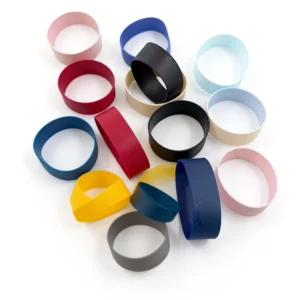 CHINEE Elastic Silicone Cable Ring Tie High Temperature Resistant Custom Industrial Cable Collar Heat Resistant Band OEM ODM
