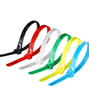 CHINEE Nylon Removable Reusable Self Locking Heavy Duty 300mm Thick Black Cable Ties Pack of 100
