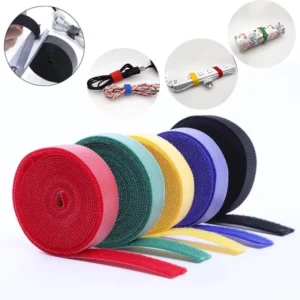 CHINEE Extension Cord Organizer Velcroes Cable Tie Custom Reusable Back to Back Velcroes