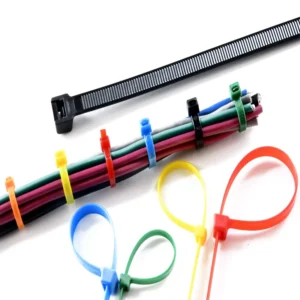 CHINEE Factory 100 Pcs Eco Friendly Nylon Cable Ties Durable Black Natural Zip Wire Ties Custom Size Fasteners
