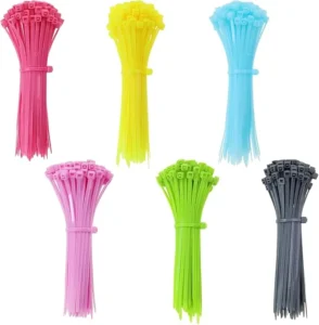 CHINEE Factory 100 Pcs Pack Strong Self Locking Nylon 66 Cable Ties White Plastic Zip Ties Eco Friendly Free Sample