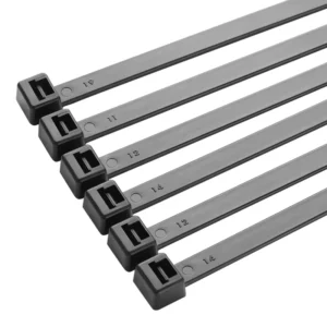 CHINEE Factory 7.6*300mm Black Nylon Zip Plastic Cable Tie Self Locking Eco Friendly with Custom Logo Economically Efficient